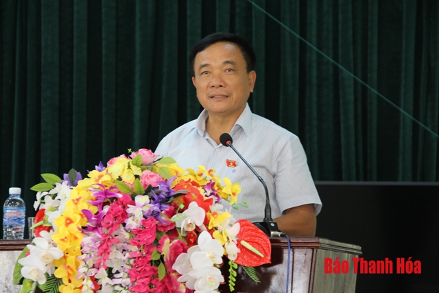 Đoàn ĐBQH tỉnh Thanh Hóa tiếp xúc cử tri tại huyện Tĩnh Gia