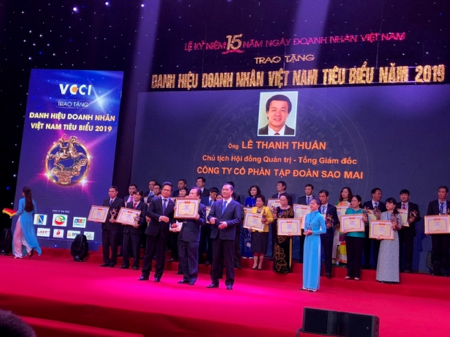 Tổng Giám đốc Tập đoàn Sao Mai được vinh danh “Doanh nhân Việt Nam tiêu biểu 2019”