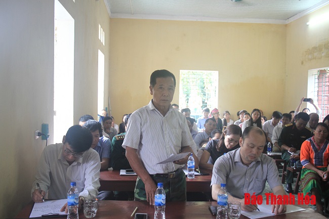 Đại biểu HĐND tỉnh tiếp xúc cử tri huyện Mường Lát