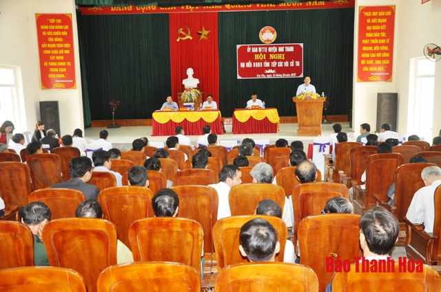 Đại biểu HĐND tỉnh tiếp xúc cử tri huyện Như Thanh