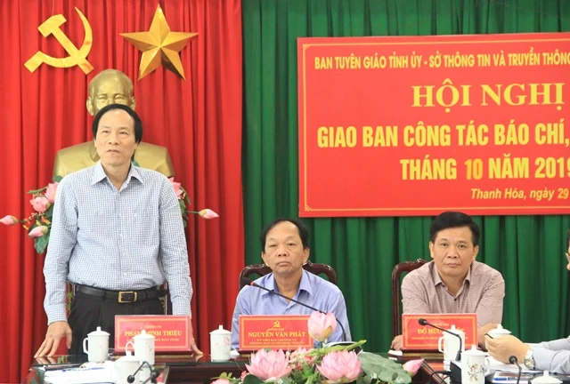 Giao ban công tác báo chí, xuất bản tháng 10 - 2019