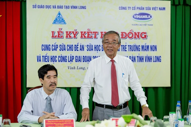 Tỉnh Vĩnh Long và Vinamilk cùng triển khai chương trình sữa học đường
