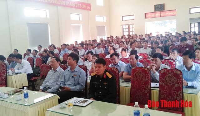 Đại biểu HĐND tỉnh tiếp xúc cử tri huyện Nga Sơn