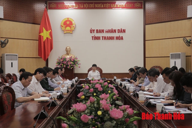 UBND tỉnh tổ chức hội nghị nghe báo cáo, cho ý kiến về một số nội dung quan trọng