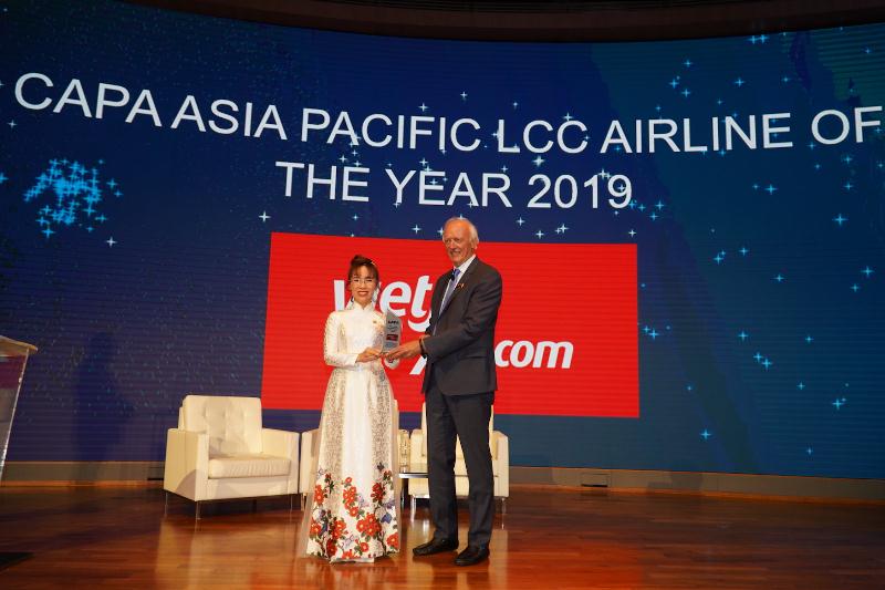 CAPA vinh danh Vietjet với giải thưởng “hãng hàng không chi phí thấp tại Châu Á Thái Bình Dương 2019”