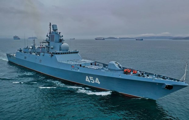 Nga: Chiến hạm Đô đốc Gorshkov thử nghiệm tên lửa mới trên Biển Trắng