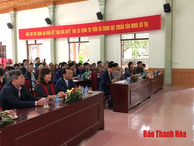 Huyện Hà Trung công bố Nghị quyết số 786/NQ-UBTVQH14 về sắp xếp các đơn vị hành chính cấp xã