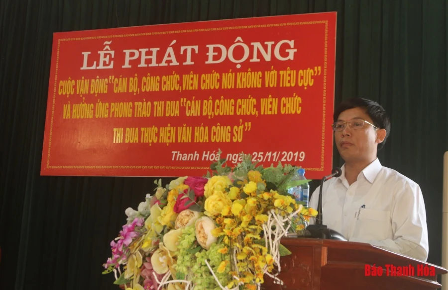 Cán bộ, công chức, viên chức nói không với tiêu cực