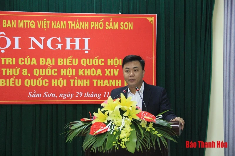 Đại biểu Quốc hội tiếp xúc cử tri huyện Quảng Xương và TP Sầm Sơn