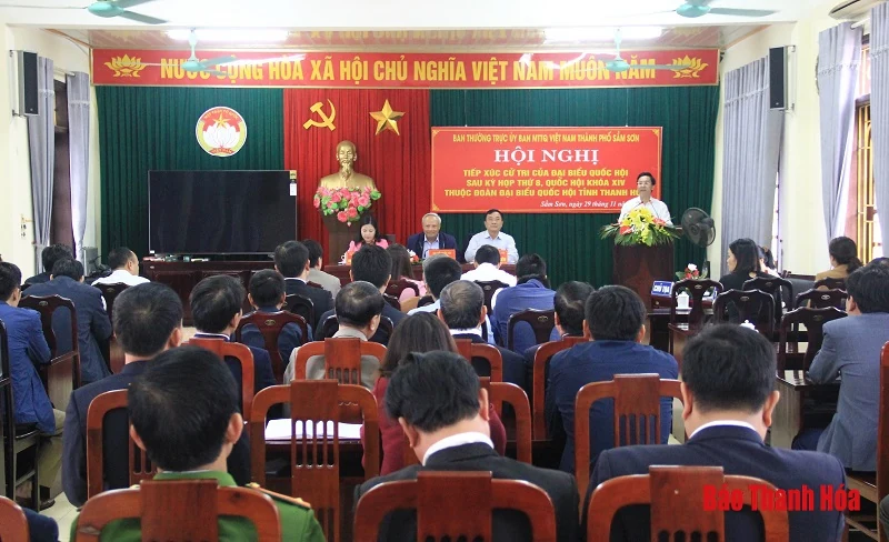 Đại biểu Quốc hội tiếp xúc cử tri huyện Quảng Xương và TP Sầm Sơn