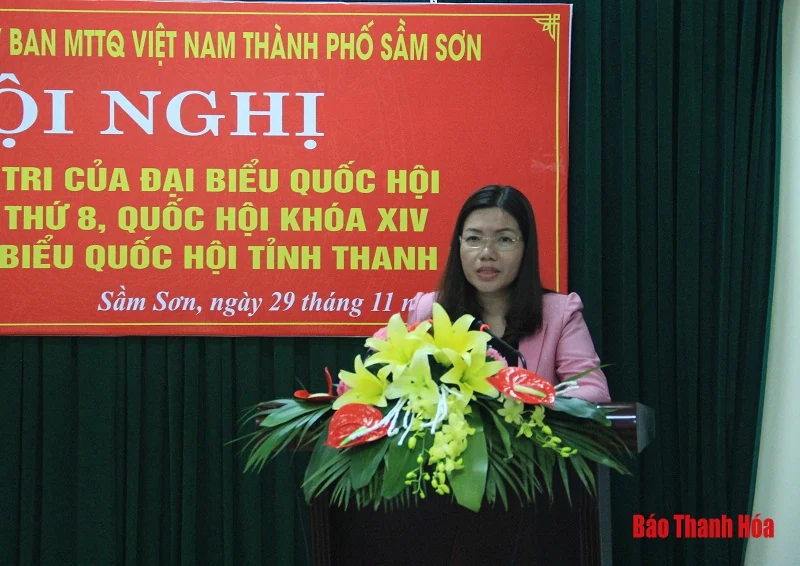 Đại biểu Quốc hội tiếp xúc cử tri huyện Quảng Xương và TP Sầm Sơn