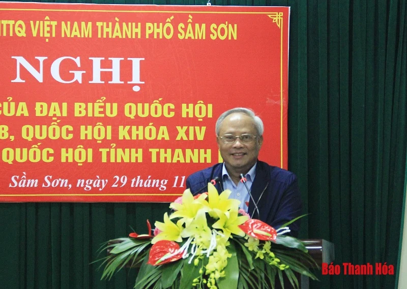 Đại biểu Quốc hội tiếp xúc cử tri huyện Quảng Xương và TP Sầm Sơn