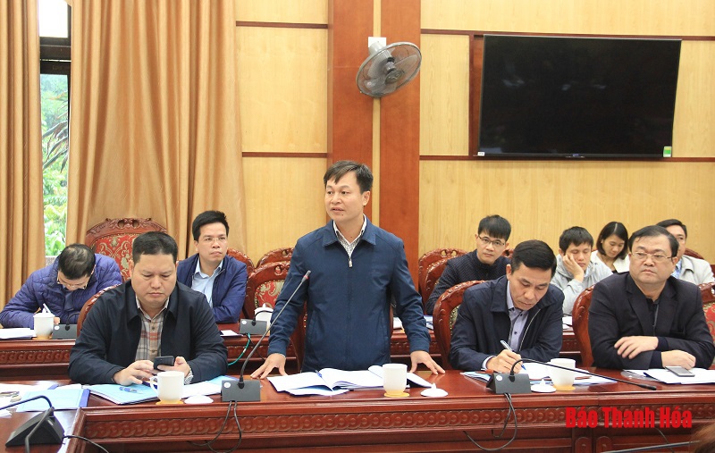 Thảo luận phương án quy hoạch phát triển văn hóa, thể thao và du lịch; giáo dục và đào tạo tỉnh Thanh Hóa