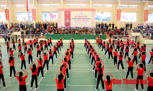 Huyện Hà Trung: Tổ chức Hội khỏe phù đổng huyện lần thứ X năm 2019