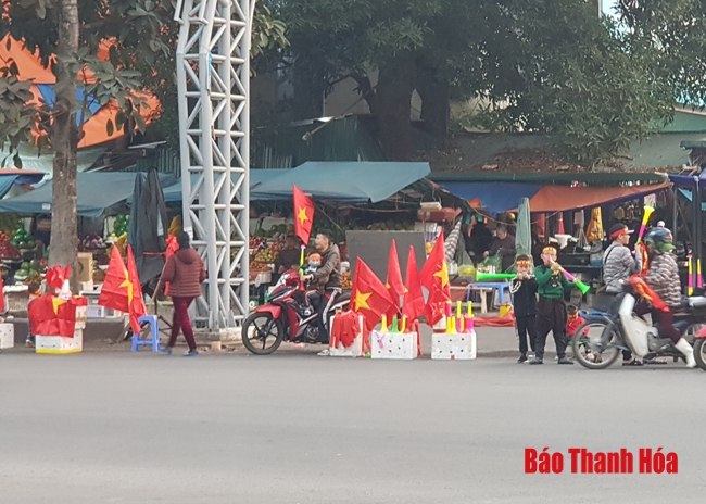 Sức nóng của trận chung kết bóng đá SEA Games 30 đã lan tỏa ở TP Thanh Hóa