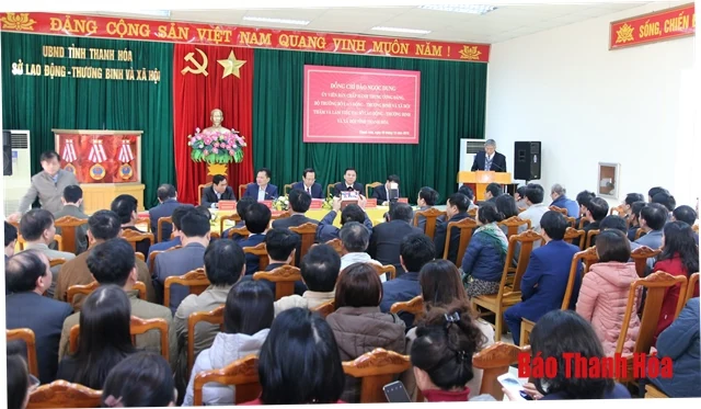 Bộ trưởng Bộ Lao động, Thương binh và Xã hội Đào Ngọc Dung thăm và làm việc tại Sở Lao động, Thương binh và Xã hội tỉnh