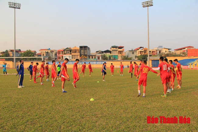 CLB Thanh Hóa hăng say tập luyện chuẩn bị mùa giải mới