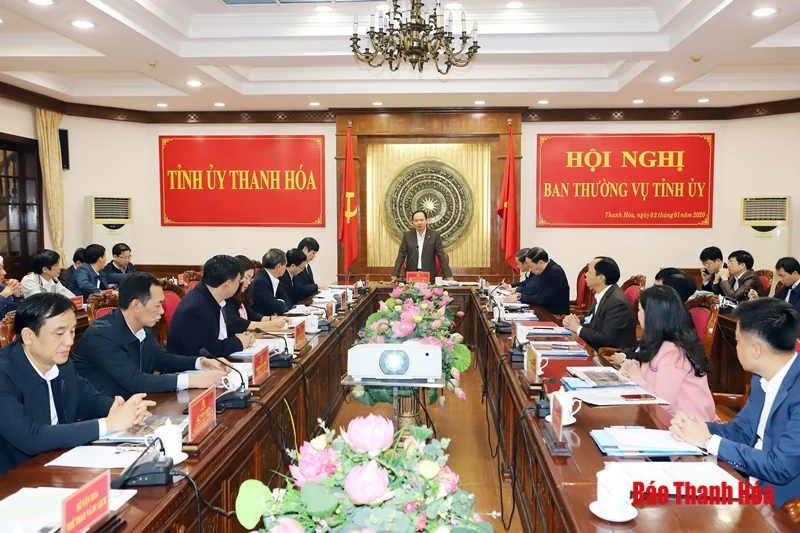 Ban Thường vụ Tỉnh ủy cho ý kiến vào Đề án xây dựng Phòng truyền thống Tỉnh ủy; Mẫu biểu tượng tỉnh Thanh Hóa