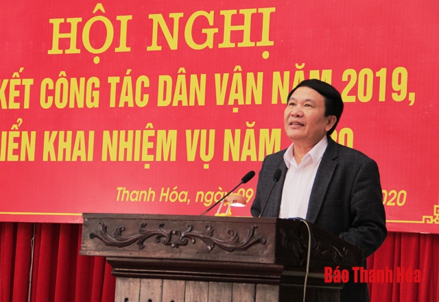 Công tác dân vận phải trực tiếp góp phần chuẩn bị, tổ chức thành công Đại hội Đảng bộ các cấp