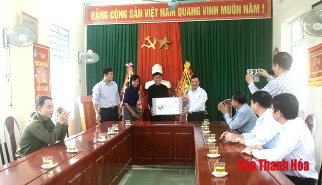 Trưởng Ban Tổ chức Tỉnh ủy Lại Thế Nguyên kiểm tra tình hình sản xuất, đời sống nhân dân tại các huyện Ngọc Lặc, Thọ Xuân
