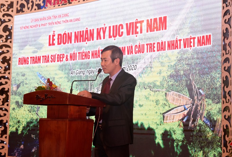 Rừng tràm Trà Sư đón nhận hai kỷ lục Việt Nam