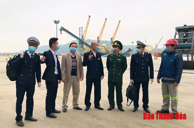 Kiểm tra công tác phòng chống dịch tại Cảng Tổng hợp quốc tế Nghi Sơn