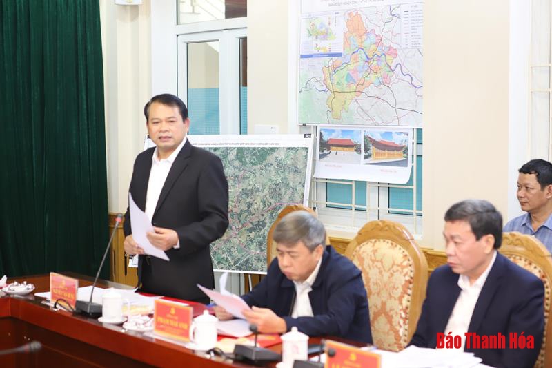 Bí thư Tỉnh ủy, Chủ tịch HĐND tỉnh Trịnh Văn Chiến thăm và làm việc tại huyện Thọ Xuân
