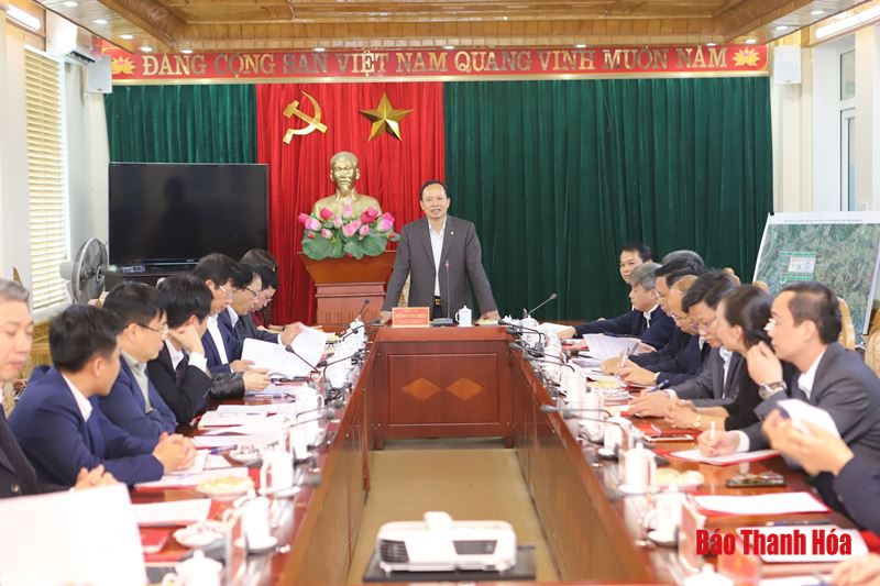 Bí thư Tỉnh ủy, Chủ tịch HĐND tỉnh Trịnh Văn Chiến thăm và làm việc tại huyện Thọ Xuân