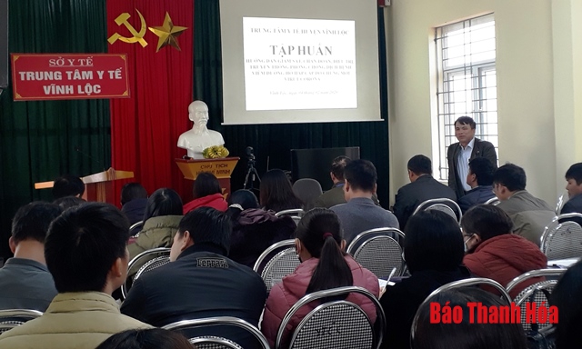 Huyện Vĩnh Lộc chủ động phòng chống dịch do nCoV