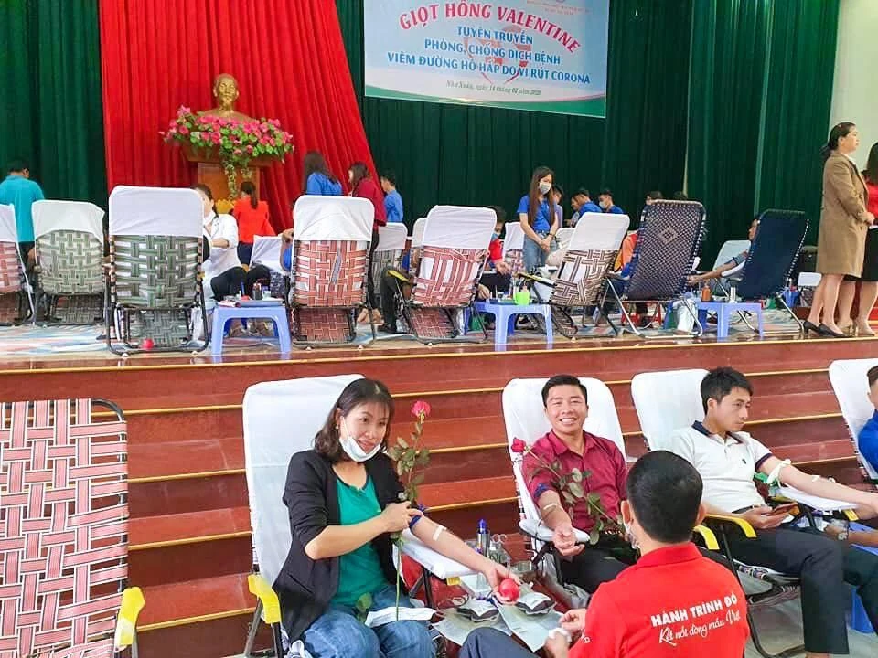 Như Xuân: Thu được 431 đơn vị máu trong Ngày hội hiến máu “Giọt hồng Valentine” 2020