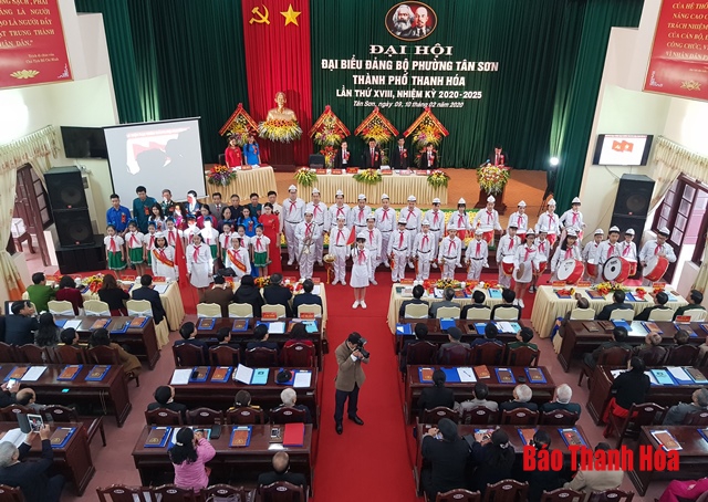 Đại hội Đảng bộ phường Tân Sơn (TP Thanh Hóa)