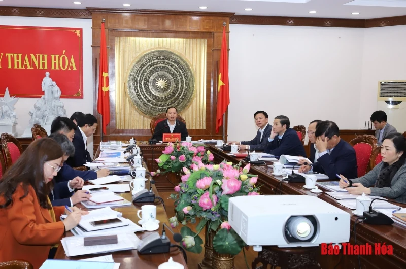 Thường trực Tỉnh ủy Thanh Hóa cho ý kiến vào một số dự án, phương án quy hoạch trên địa bàn tỉnh