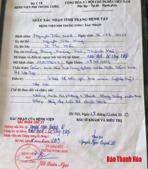 Nỗi đau của cặp vợ chồng hiếm muộn có con bị bệnh hiểm nghèo