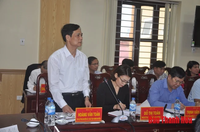 Phó Bí thư Thường trực Tỉnh ủy Đỗ Trọng Hưng thăm, làm việc tại huyện Thiệu Hóa