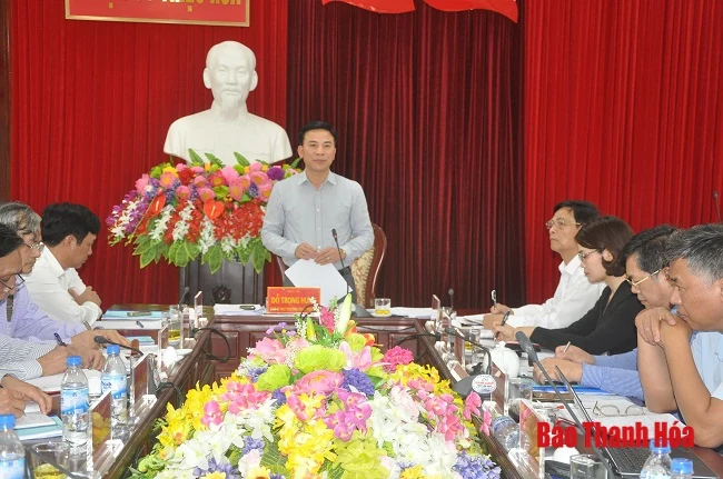 Phó Bí thư Thường trực Tỉnh ủy Đỗ Trọng Hưng thăm, làm việc tại huyện Thiệu Hóa