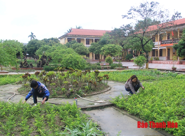 Phong trào xây dựng trường lớp xanh, sạch, đẹp ở huyện Thiệu Hóa