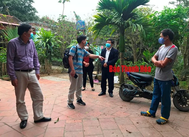 Kiểm tra công tác đáp ứng phòng chống dịch COVID-19 tại huyện Hà Trung