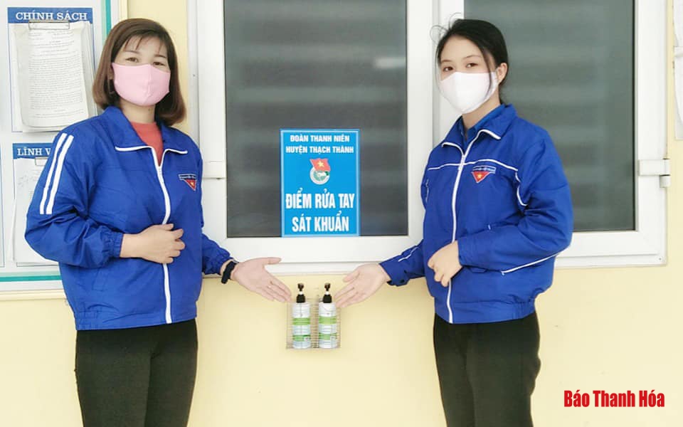Lắp đặt 180 mô hình “Điểm rửa tay sát khuẩn” tại huyện Thạch Thành