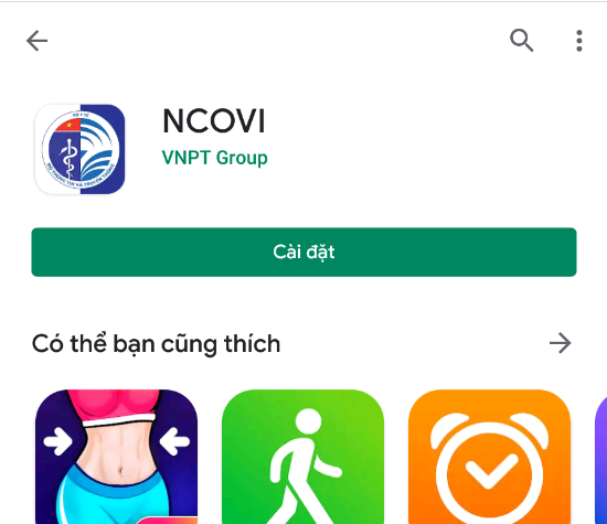 Hướng dẫn cài đặt ứng dụng app NCOVI và sử dụng khai báo y tế