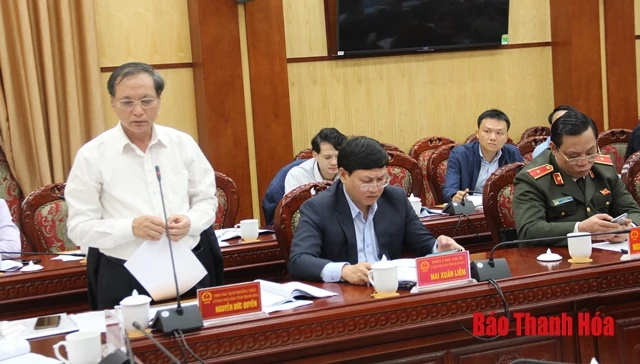 Thảo luận dự thảo Đề án xây dựng và phát triển tỉnh Thanh Hoá đến năm 2030, tầm nhìn đến năm 2045