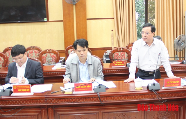 Thảo luận dự thảo Đề án xây dựng và phát triển tỉnh Thanh Hoá đến năm 2030, tầm nhìn đến năm 2045