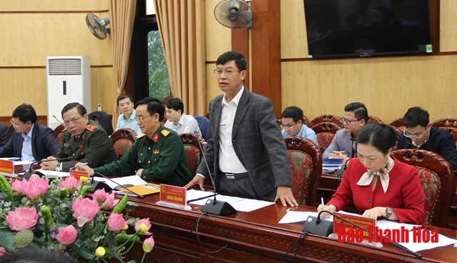 Thảo luận dự thảo Đề án xây dựng và phát triển tỉnh Thanh Hoá đến năm 2030, tầm nhìn đến năm 2045
