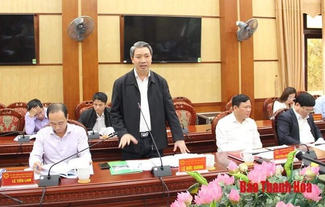 Thảo luận dự thảo Đề án xây dựng và phát triển tỉnh Thanh Hoá đến năm 2030, tầm nhìn đến năm 2045