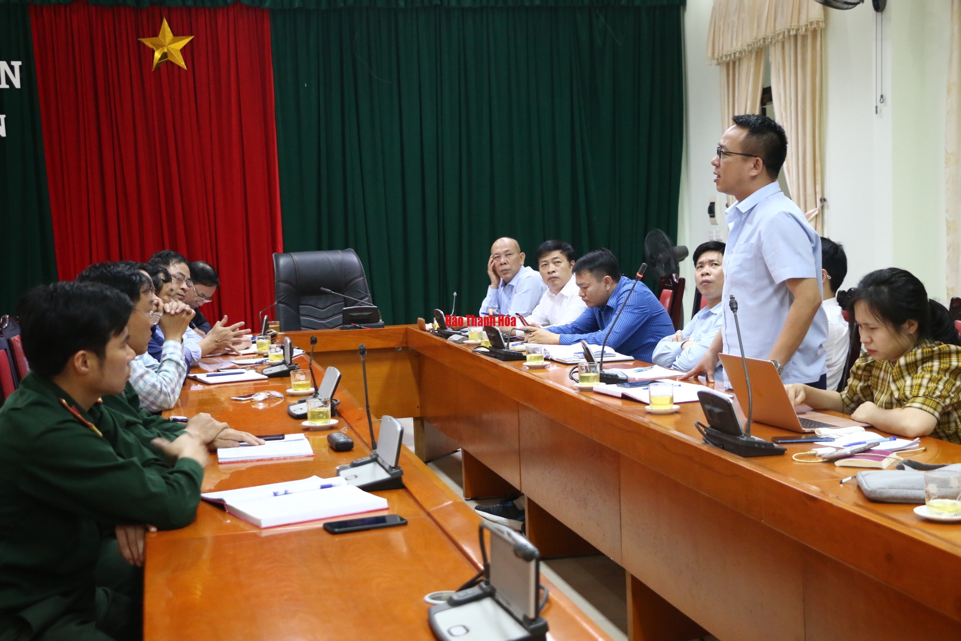 Kiểm tra công tác đáp ứng phòng chống dịch tại thị xã Bỉm Sơn