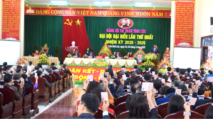 Đảng bộ thị trấn Vĩnh Lộc tổ chức Đại hội đại biểu lần thứ nhất