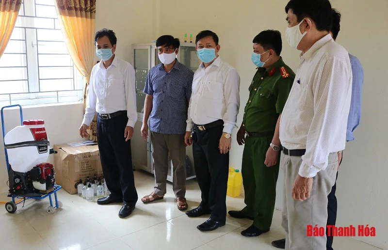 Huyện Hà Trung: Chuẩn bị cơ sở vật chất phòng, chống dịch COVID-19