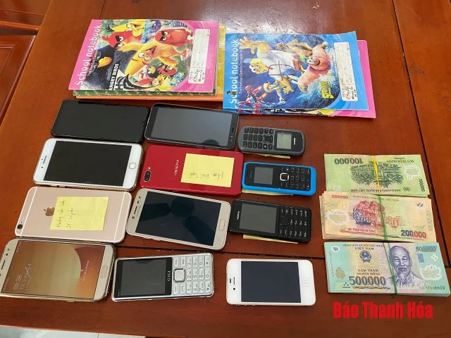 Công an huyện Thọ Xuân triệt xoá đường dây tổ chức đánh bạc dưới hình thức lô đề qui mô lớn