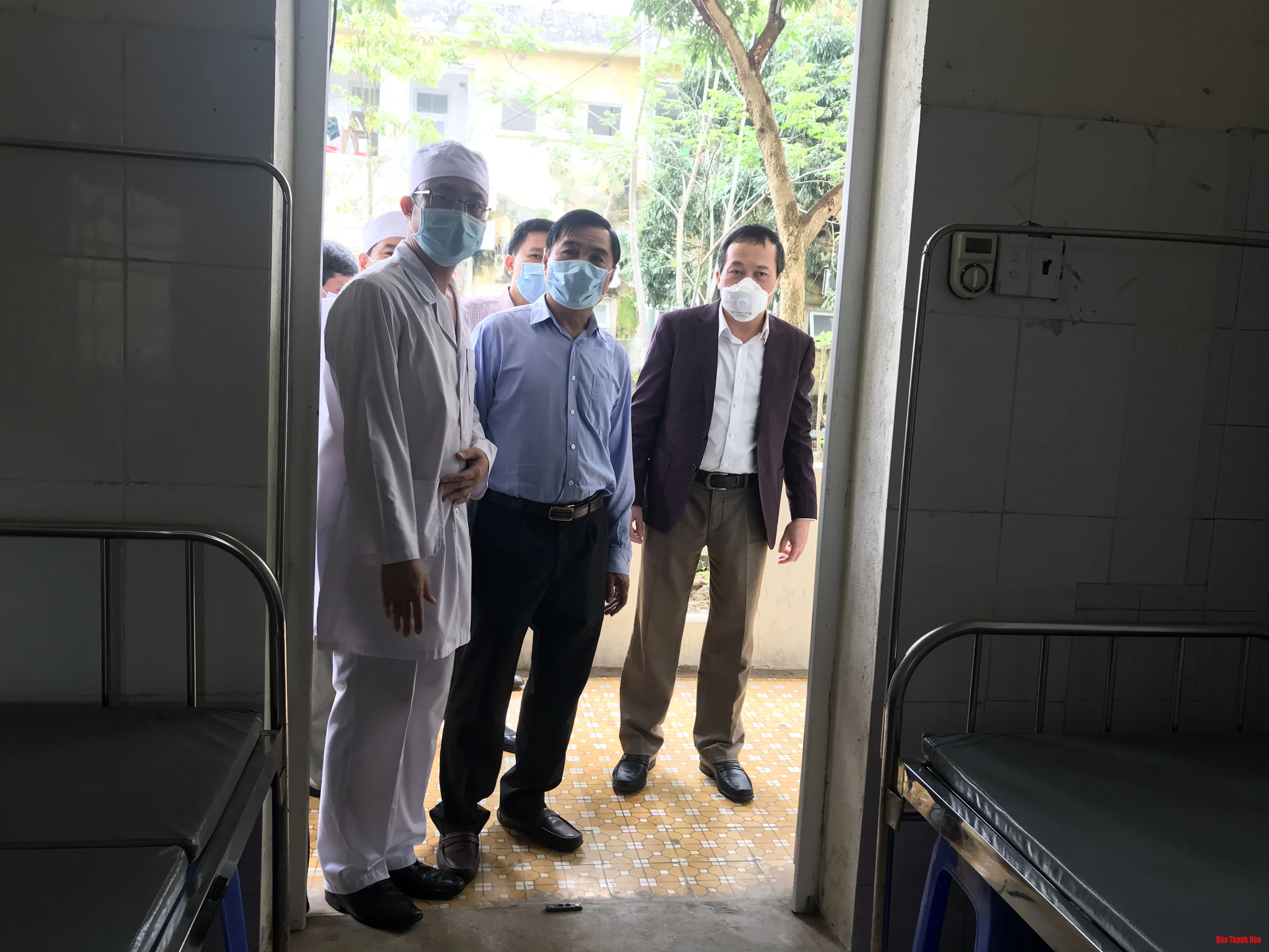 Kiểm tra phương án chuẩn bị các điều kiện điều trị bệnh nhân COVID- 19 tại Bệnh viện Phổi Thanh Hóa