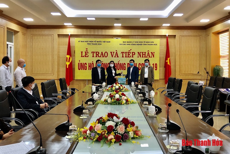 Các doanh nghiệp thuộc Ban Quản lý KKT Nghi Sơn và các khu công nghiệp tỉnh Thanh Hóa ủng hộ phòng, chống dịch COVID-19