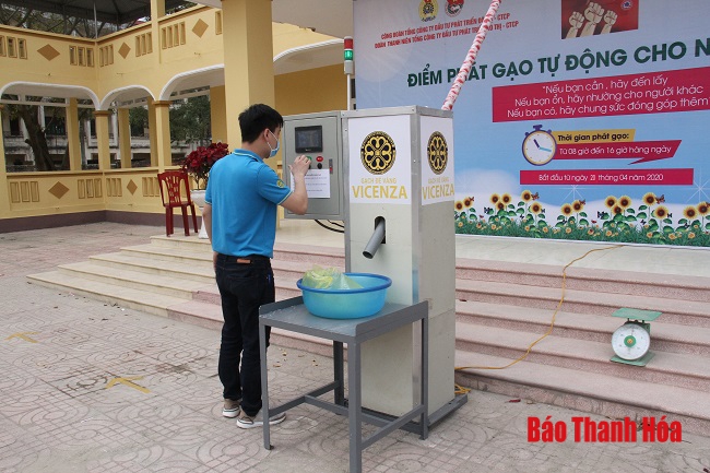“ATM gạo” miễn phí đầu tiên tại TP Thanh Hóa chuẩn bị khai trương